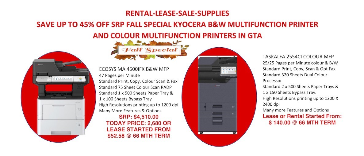 Rental lease sales supplies